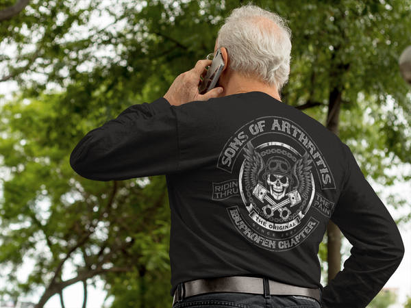 Skull & Pistons Long Sleeve T-shirt | Sons of Arthritis