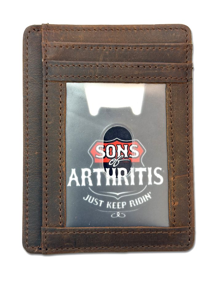 Sons of Arthritis Minimalist Leather Wallet