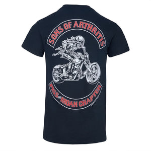 Sons of Arthritis Piss & Moan Chapter Short Sleeve Biker T-shirt