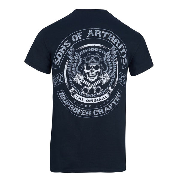 Sons of Arthritis Skull & Pistons Dri-Fit Biker T-Shirt