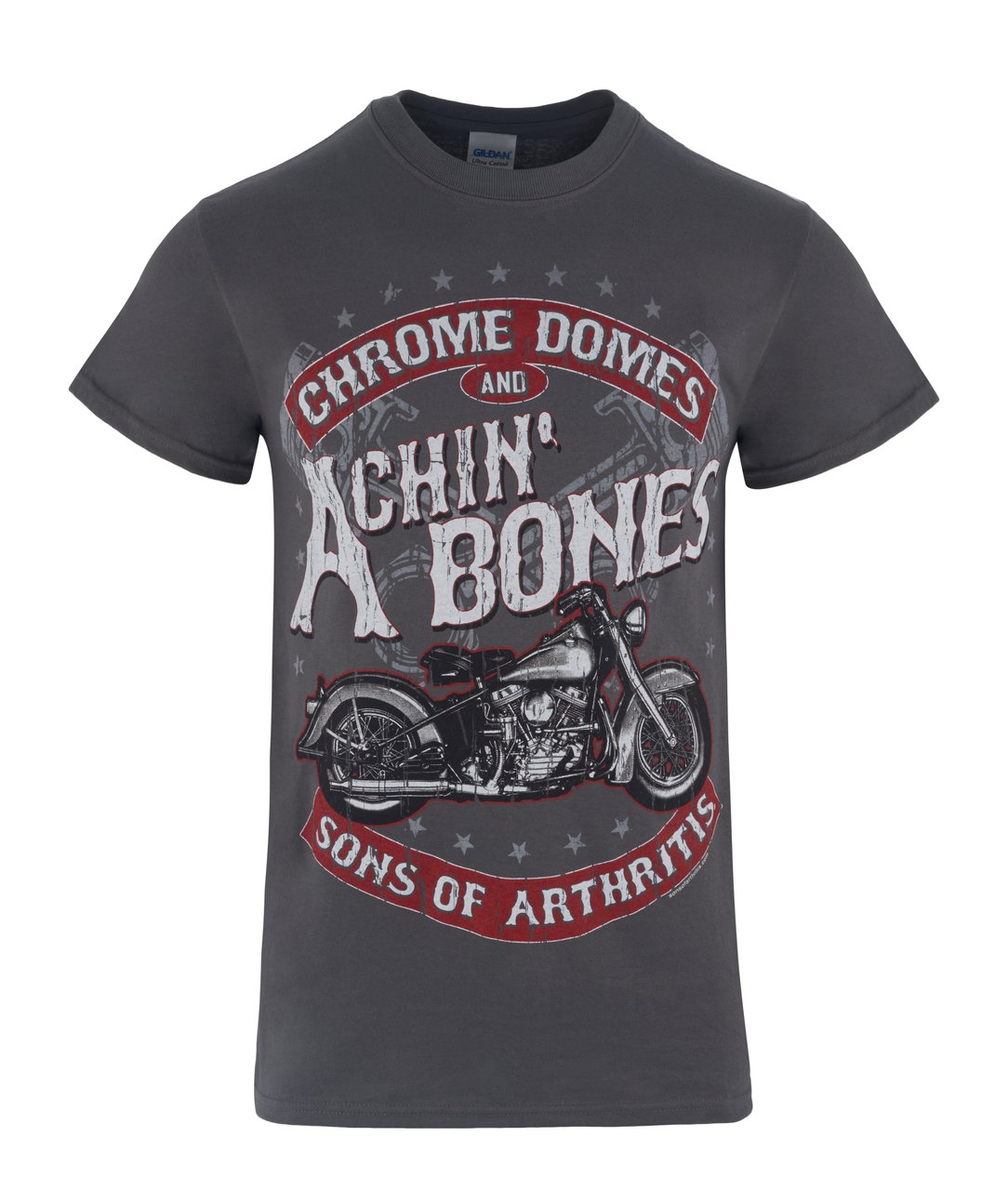 violin Bedrag utilfredsstillende Chrome Domes & Achin Bones Grey Biker T-Shirt (Front Only) | Sons of  Arthritis