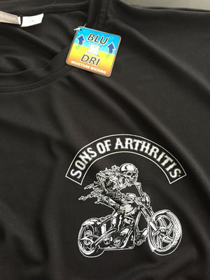 Sons of Arthritis Piss and Moan Dri-Fit Biker T-Shirt