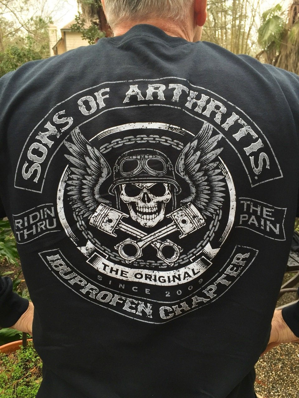 Skull & Pistons Long Sleeve T-shirt | Sons of Arthritis