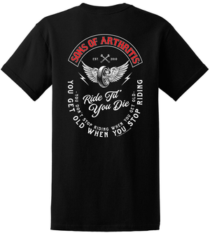 Ride Till You Die Black Tee