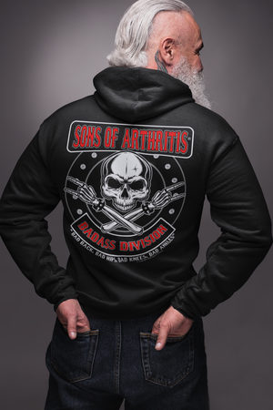Sons of Arthritis Badass Division PULLOVER Hoodie