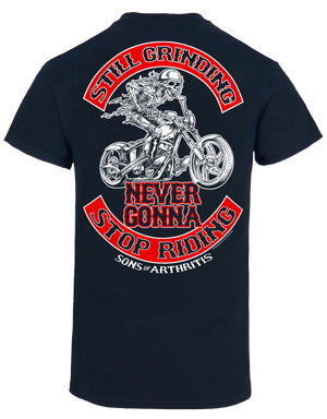 Sons of Arthritis Still Grinding Biker T-Shirt