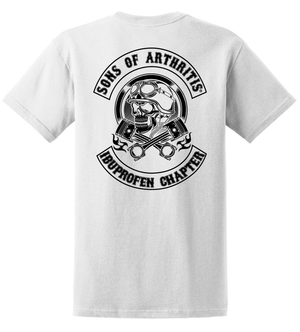 Helmet Black Sleeve 100% Biker T-shirt | Sons of Arthritis