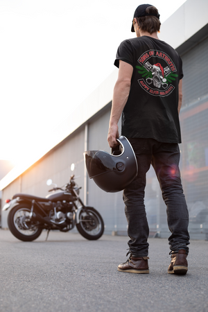 Happy Elfin Holidays Black Pocket T-Shirt
