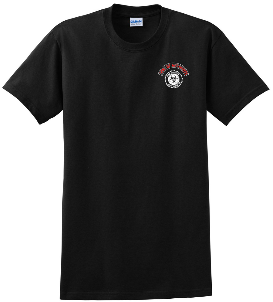 Limited Edition QUARANTINE CHAPTER Short Sleeve 100% Cotton Biker T-shirt?