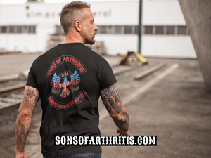 Sons of Arthritis INDEPENDENCE CHAPTER Pocket Tee (Black)