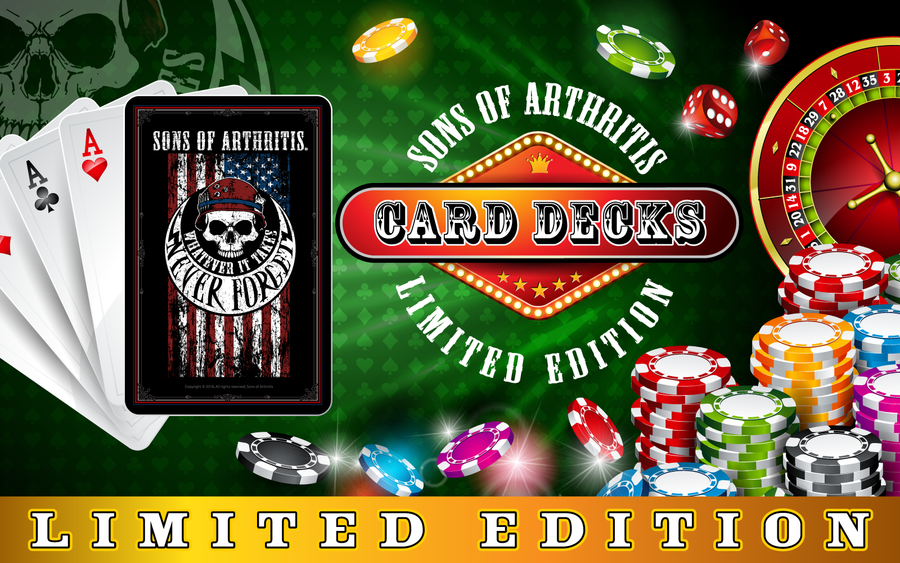 Sons of Arthritis "Never Forget" Playing Cards