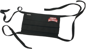 "SONS OF ARTHRITIS" BLACK Washable Double Layer Adjustable Cotton Face mask