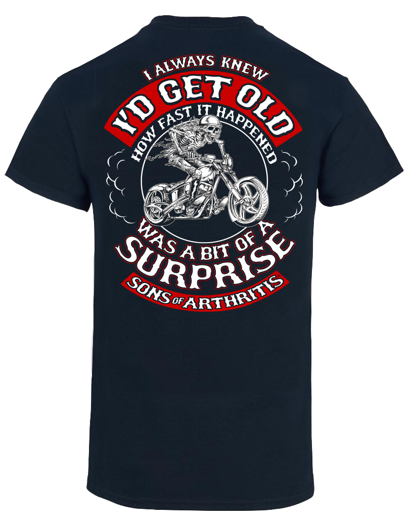 Sons of Arthritis OLD & FAST Black Tee
