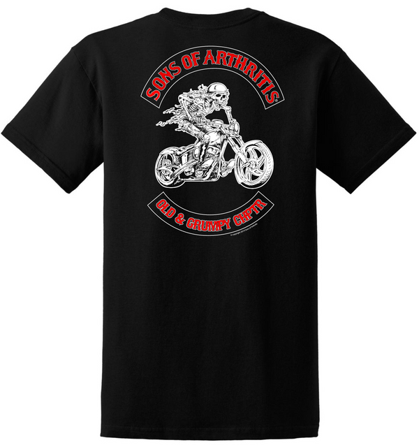 Sons of Arthritis OLD & GRUMPY Tee (Black)