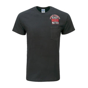 Sons of Arthritis Biker Lives Matter 100% Cotton Biker Pocket T-shirt
