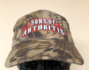 Sons of Arthritis Logo Kryptek Highlander™ tactical camo POWERCAP LED Lighted Hats