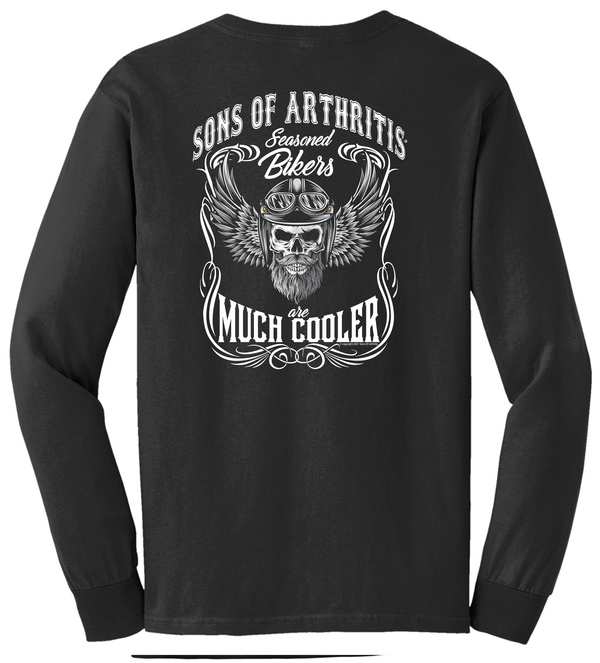 Sons of Arthritis Seasoned Biker Long Sleeve T-Shirt