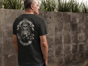 Sons of Arthritis Trike Chapter Black Pocket Short Sleeve 100% Cotton Biker T-shirt