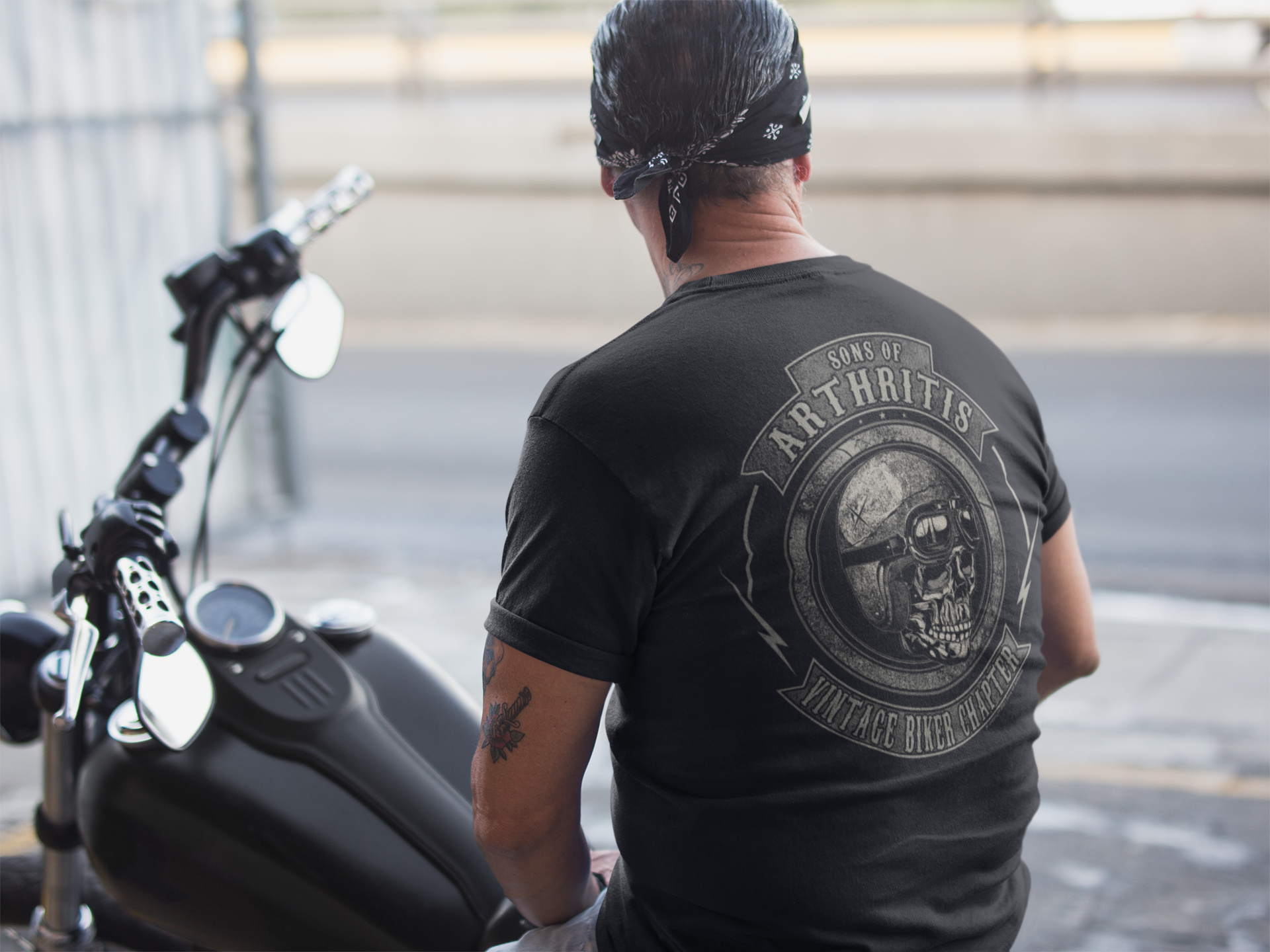 T shirt biker best sale vintage