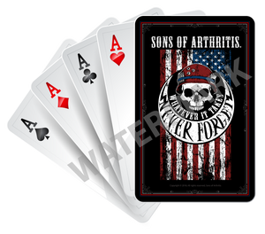 Sons of Arthritis "Never Forget" Playing Cards
