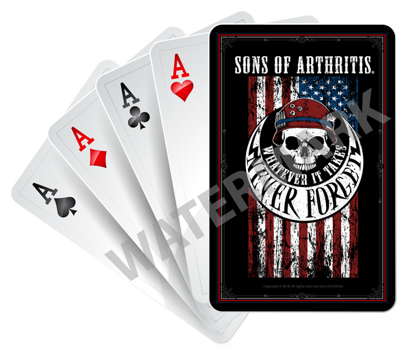 Sons of Arthritis "Never Forget" Playing Cards