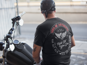 Ride Till You Die Black Pocket Tee