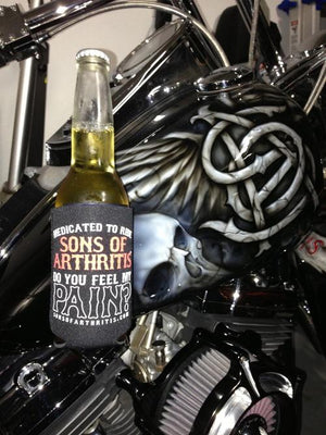 "Do You Feel My Pain" Magnetic Biker Koozie