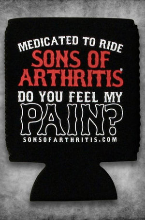 "Do You Feel My Pain" Magnetic Biker Koozie