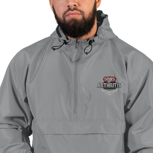 Sons of Arthritis KEEP ON RIDIN" Embroidered Champion Packable wind & rain Jacket