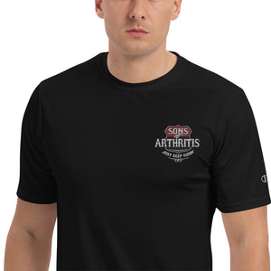 Sons of Arthritis "Just Keep Ridin" Embroidered Champion Performance T-Shirt