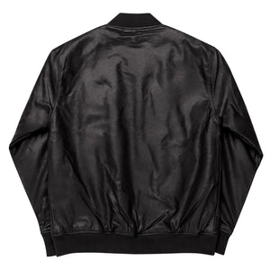Sons of Arthritis FAUX Leather Bomber Jacket
