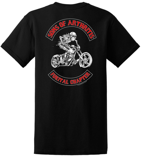 Sons of Arthritis FUKITAL CHAPTER Pocket Biker T-shirt?