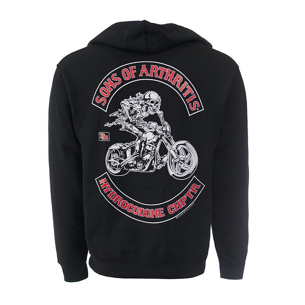 Hydrocodone Chapter ZIPPERED Hoodie