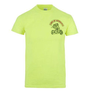 Safety Green Ibuprofen Chapter Short Sleeve Biker T-Shirt