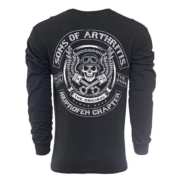 Sons of Arthritis Skull & Pistons Long Sleeve T-shirt