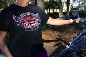 Sons of Arthritis Womens Still Hot Biker Tee
